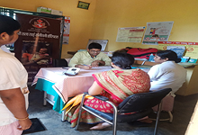 Free pre-natal health check-up camp for tribal women